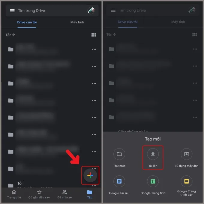 Chuyển ảnh từ thiết bị iPhone sang Android qua Google Drive