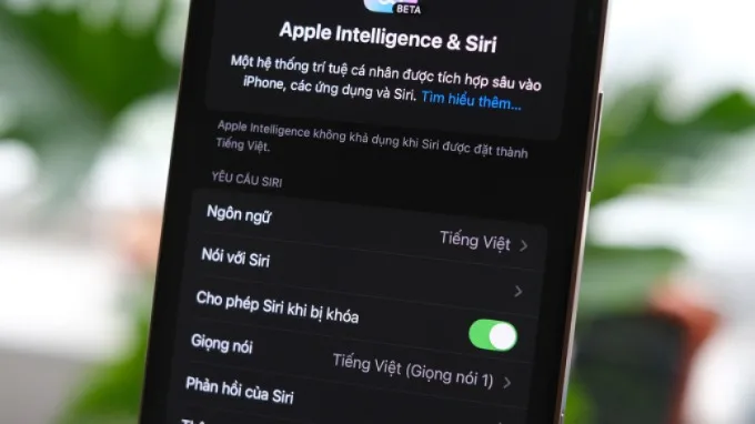 Apple yêu cầu ít nhất 7GB bộ nhớ trống để Apple Intelligence hoạt động ổn định