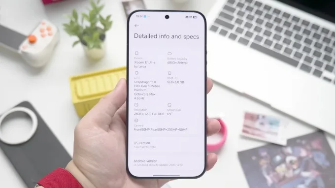 Xiaomi 17 Ultra được trang bị Snapdragon 8 Elite Gen 5
