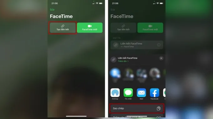 Bước 1 sử dụng FaceTime trên thiết bị Android hoặc máy tính Windows