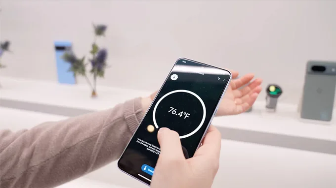Cảm biến nhiệt độ trên Pixel 8 Pro hoạt động