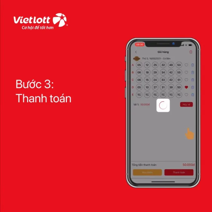 Cách mua vé thông qua ứng dụng Vietlott SMS