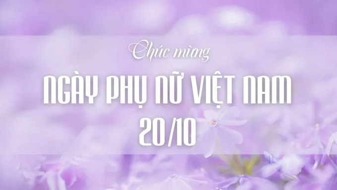 Background 20/10 màu tím