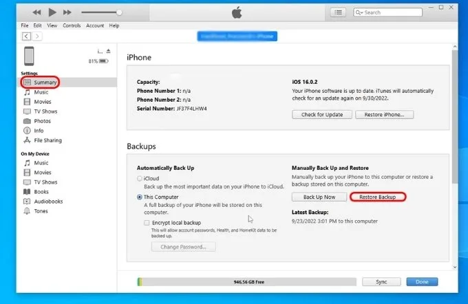 Cách reset iPhone khi quên mật khẩu máy