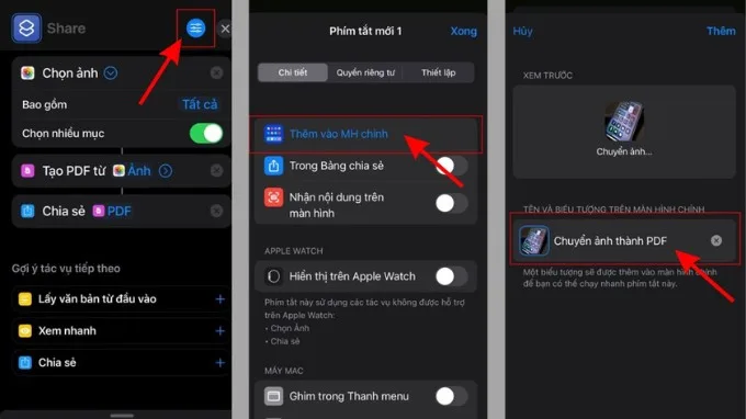 Bước 3 chuyển ảnh sang PDF trên iPhone