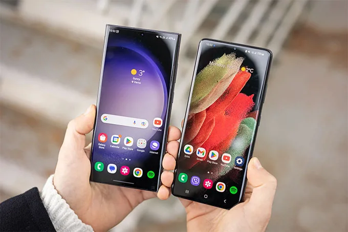 trên Galaxy S23 Ultra sử dụng kính Gorilla Glass Victus 2