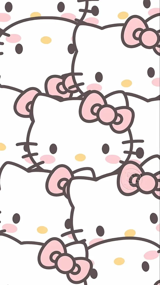 Ảnh nền Hello Kitty đơn giản 1