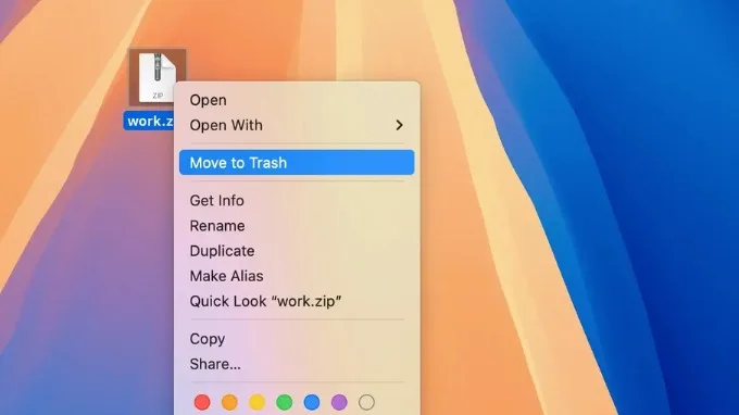 Cách xóa file trên MacBook bằng Thùng rác