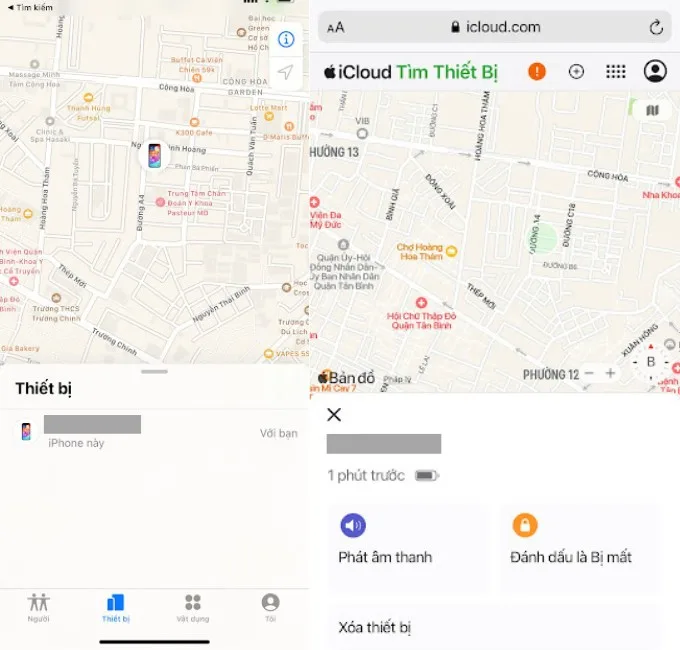 Tìm iPhone/iPad khi hết pin