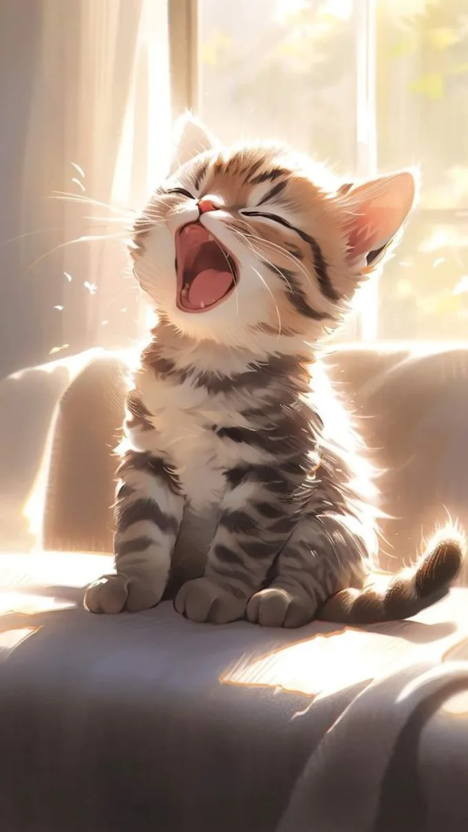 Hình nền điện thoại mèo con siêu đáng yêu