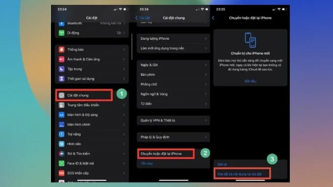 bước ba trong cách xóa dữ liệu iPhone cũ bằng phần mềm