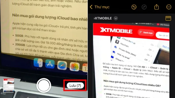 Cách scan tài liệu trên iPhone bằng ứng dụng Ghi chú