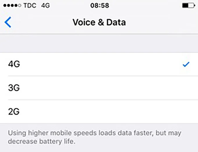 Cách đổi số sử dụng 3G/4G trên iPhone