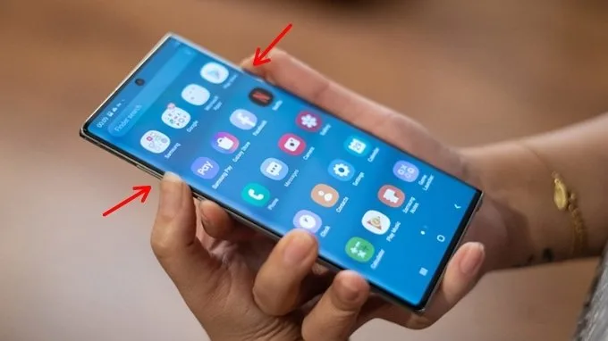 Chụp màn hình điện thoại Samsung với phím vật lý