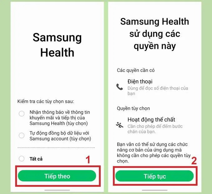 cấp quyền cho ứng dụng hoạt động trên điện thoại bằng cách chọn