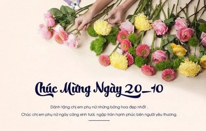 Mẫu thiệp 20/10 đẹp tặng đồng nghiệp, bạn bè