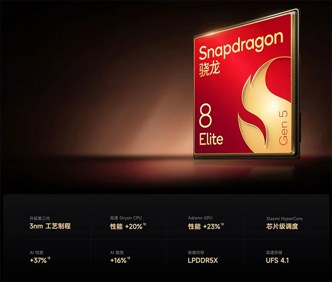 Cấu hình Xiaomi 17 Ultra được trang bị Snapdragon 8 Elite Gen 5