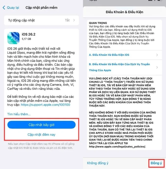 Cách cập nhật phần mềm iPhone thủ công