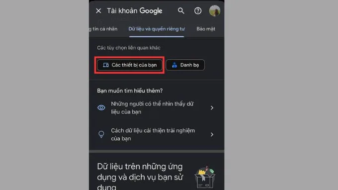 Chọn các thiết bị cần đăng xuất tài khoản Gmail từ xa