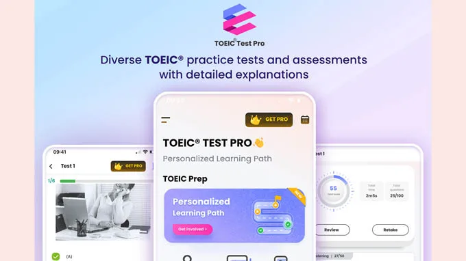 app luyện thi Toeic-Test-Pro