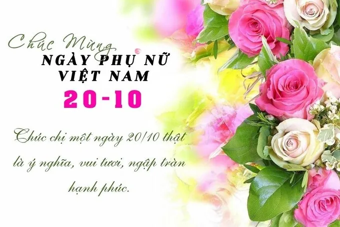 Thiệp chúc mừng ngày 20/10 tặng chị em gái