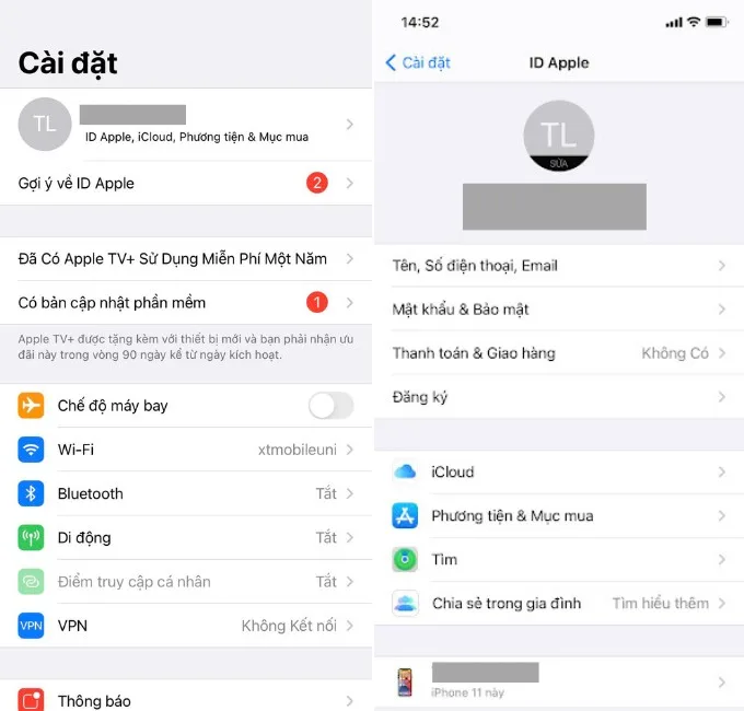Kích hoạt tính năng trên Tìm iPhone