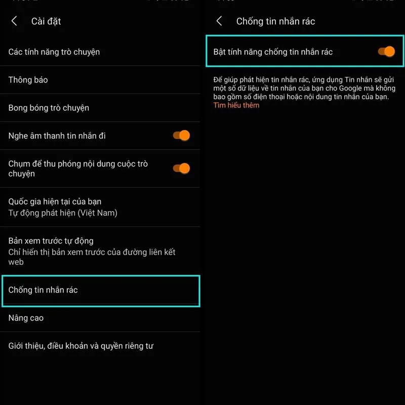 Cách chặn tin nhắn rác trên điện thoại Android mới nhất 2025