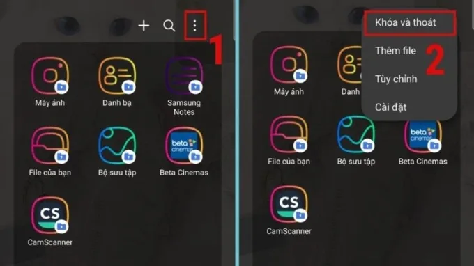 Cách khóa ứng dụng trên Samsung bằng thư mục bảo mật