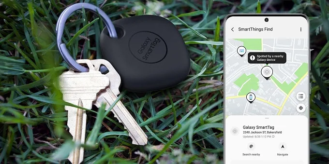 SmartTag có thể được tìm thấy thông qua mạng lưới smartphone Samsung rộng rãi