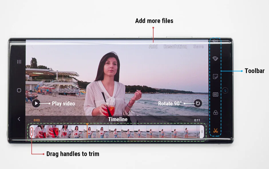 người dùng cần có các tệp video được lưu trữ sẵn trên điện thoại của mình