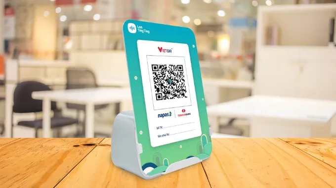 Loa TingTing là thiết bị âm thanh thông báo kết quả giao dịch qua mã QR
