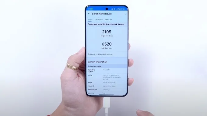 Điểm hiệu năng Geekbench 6 trên Xiaomi 14 Pro