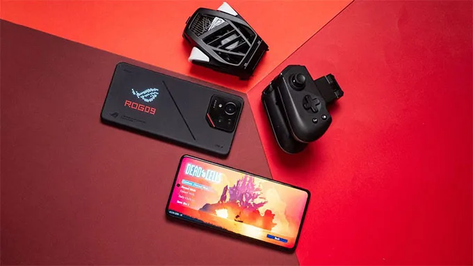 Điện thoại ASUS ROG 9 Pro đi kèm với phụ kiện chơi game hấp dẫn