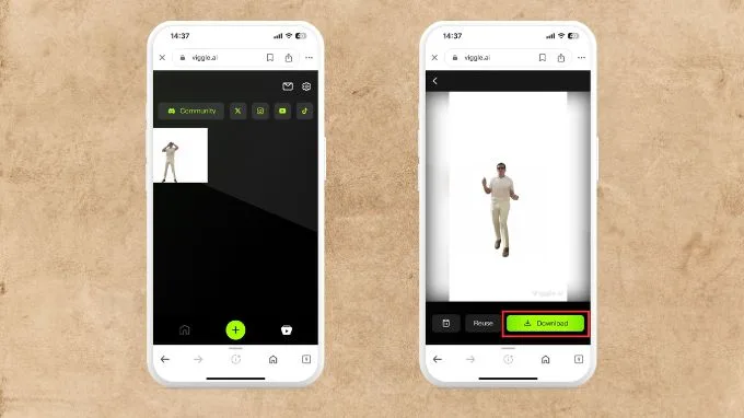Đợi quá trình chuyển đổi hoàn tất thì nhấn vào nút Download để tải về