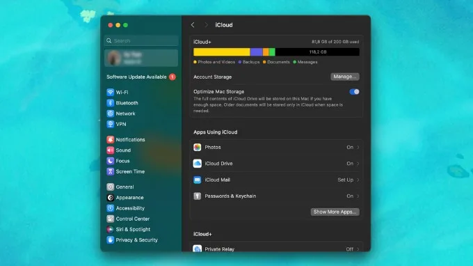 Lưu dữ liệu trên iCloud
