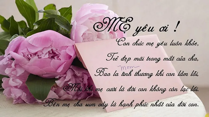 Mẫu thiệp 8/3 ý nghĩa tặng mẹ