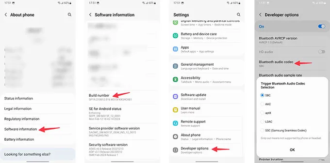Cách đặt Samsung Seamless Codec thành mặc định