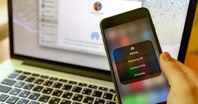 Chuyển file dữ liệu từ điện thoại sang máy tính qua AirDrop