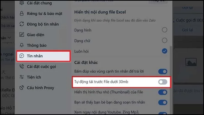 Hướng dẫn cách tắt tính năng Zalo tự lưu ảnh trên máy tính