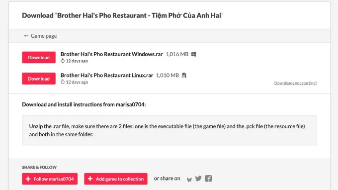 Phở Anh Hai có chơi được trên điện thoại không?