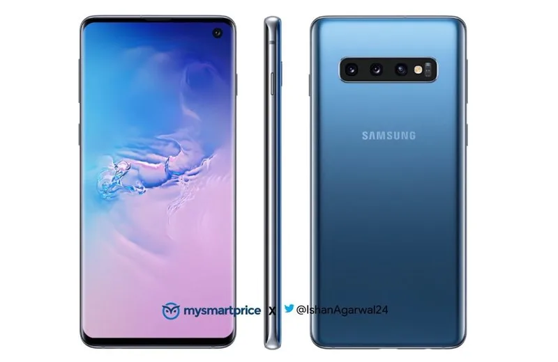 Galaxy S10 xuất hiện với phiên bản màu xanh ấn tượng