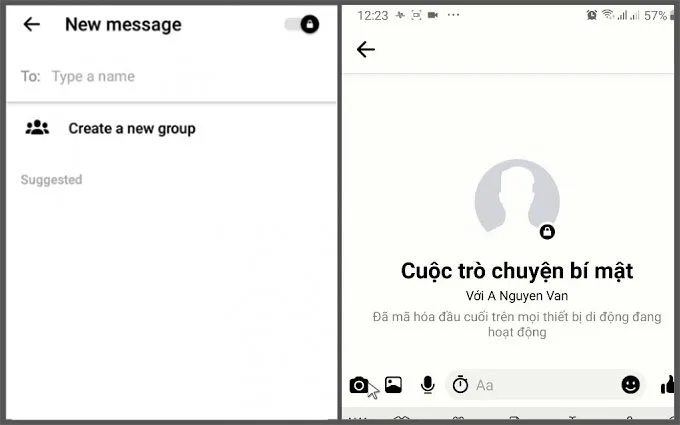 Cách tạo một cuộc trò chuyện bí mật trên Messenger