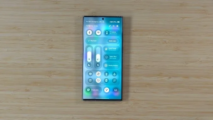 đánh giá One UI 8.5 trên Galaxy S23 Ultra Quick Panel