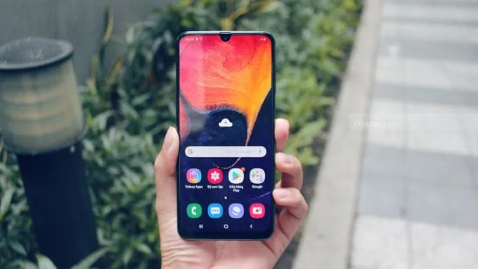 Màn hình Galaxy A50 sắc nét hơn hẳn