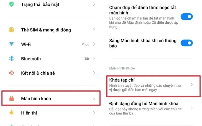 Truy cập Cài đặt trên điện thoại 