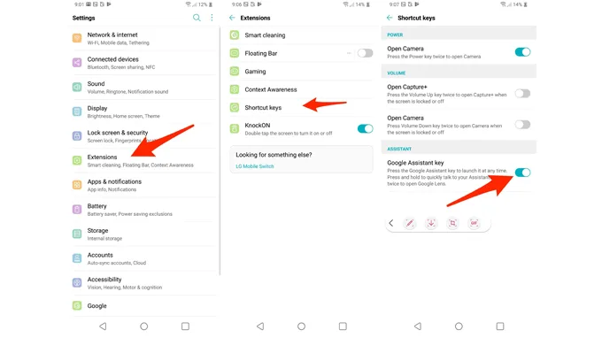 Google Assistant trên lg g7 thinq