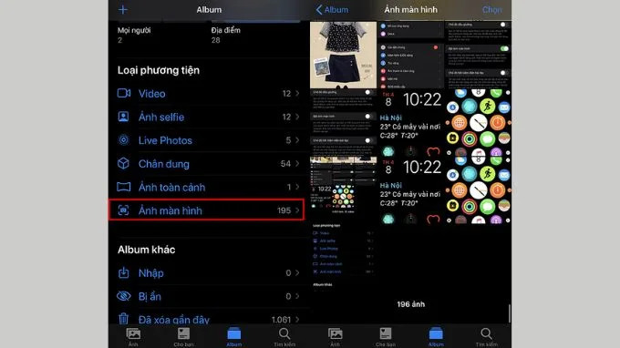 Cách xem lại ảnh chụp màn hình trên Apple Watch