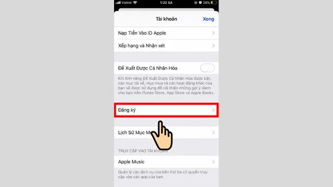 Cách hủy gia hạn ứng dụng dùng thử trên iPhone trong App Store