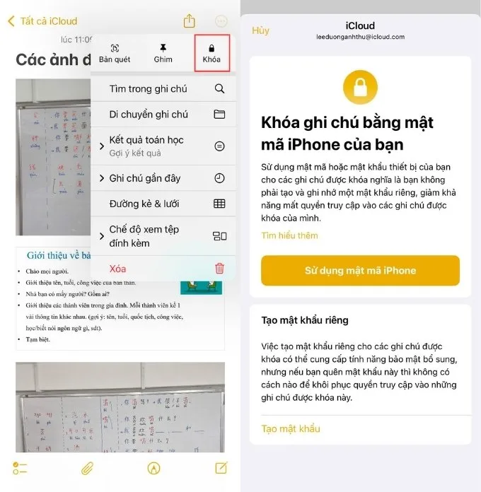 Cách ẩn ảnh trên iPhone bằng Ghi chú (có mật khẩu)