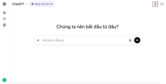 Cách tạo nhóm chat ChatGPT trên máy tính